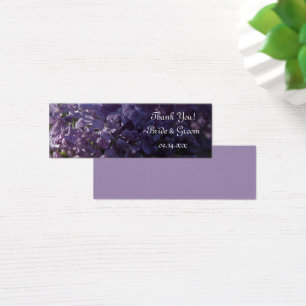 Purple Lilac Fleurs Mariage Favor Tags