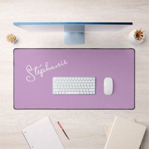 Purple Lilac Minimaliste Personnalisé Nom De Scrip