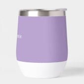Purple Lilac Nom Moderne Élégant Monogramme Boho (Gauche)
