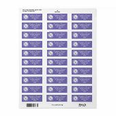 Purple Lilacs Return Address Label (Full Sheet)