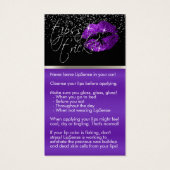 Purple Lips - Comment appliquer et conseils (Dos)