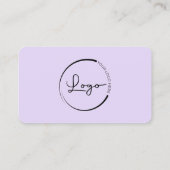 Purple Logo QR Code Professional Visitekaartje (Achterkant)
