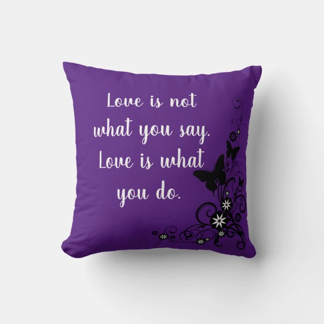 Purple Love Dit Jeu Oreiller (Recto)