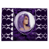 Purple Lune Enfant Grand Sac Cadeau (Dos)
