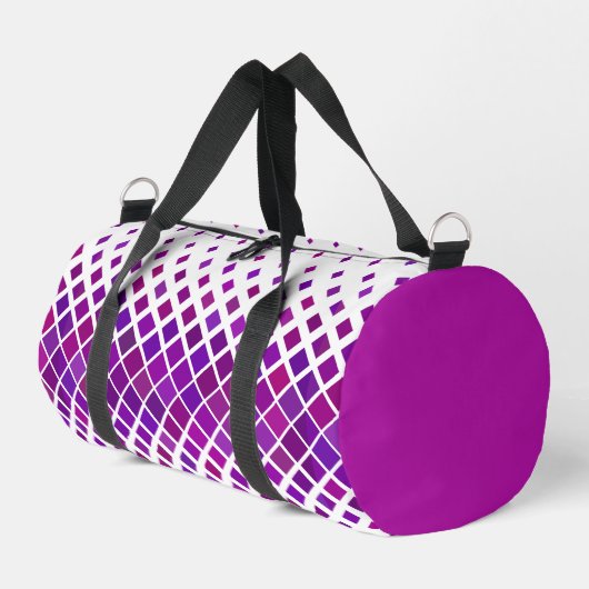 Purple Magenta Diamonds Design Duffel Sac (Coin gauche)