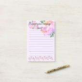 Purple Magnolia Laisser Votre Message Post-It Note (Sur un bureau)