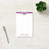 Purple Mandala Professional Modern Post-it® Notes (Bureau)