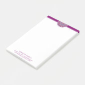 Purple Mandala Professional Modern Post-it® Notes (Incliné)