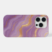 Purple Marble Background With Gold Veins (Verso Horizontal)