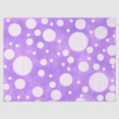 Purple Marble White Polka Dots Pattern Decoupage Tissuepapier (Voorkant)