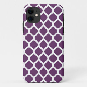 Purple Marocain Motif iPhone 5 Coque