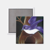 PURPLE MARTIN OISEAU Magnet (Recto/Verso)