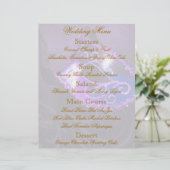 Purple Masquerade Ball Menu Flyer Mariage (Debout devant)