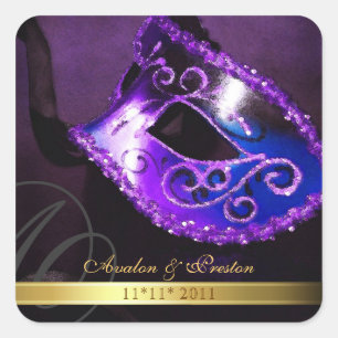 Purple Masquerade Swirl Enregistrer le sticker de