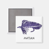 "Purple Matuka" Flyfish Art Magnet (Recto/Verso)