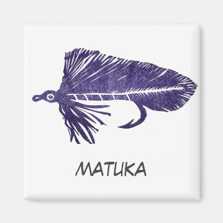 "Purple Matuka" Flyfish Art Magnet