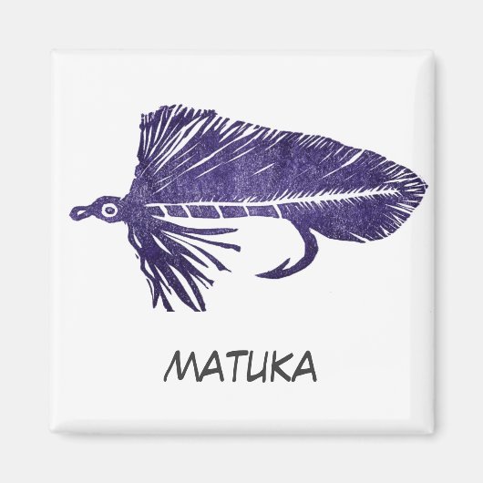 "Purple Matuka" Flyfish Art Magnet (Devant)