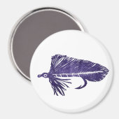"Purple Matuka Streamer" Classic Trout Fly Magnet (Recto/Verso)