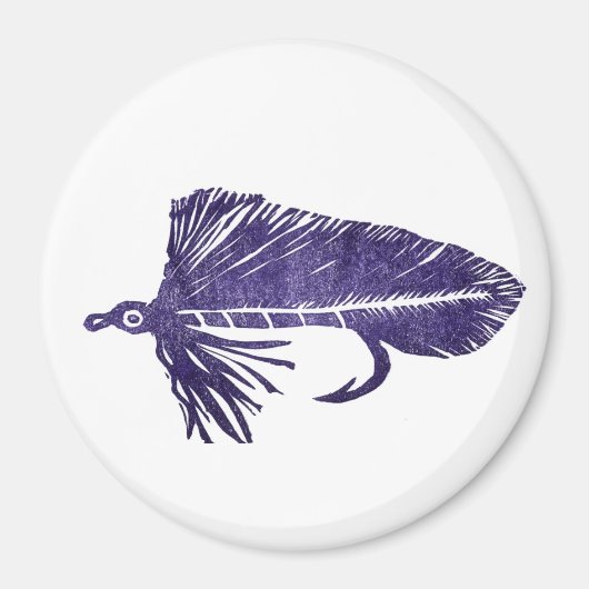 "Purple Matuka Streamer" Classic Trout Fly Magnet (Devant)