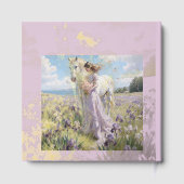 Purple Meadow Notes Foil Guestbook (Verso)