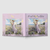 Purple Meadow Notes Foil Guestbook (Complet)