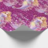 Purple mermaid  cadeaupapier (Hoek)