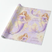Purple mermaid  cadeaupapier (Uitgerold)