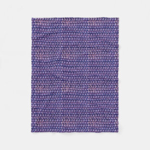 Purple Metal Chain mail Metallic Medieval Style Fleece Deken