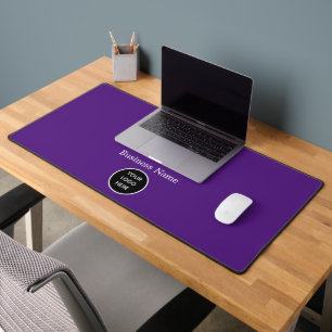 Purple Minimal Office Élégant Pad Logo Entreprise