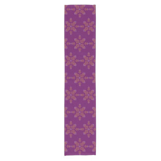 Purple Minimal South Indian Kolam Design Korte Tafelloper