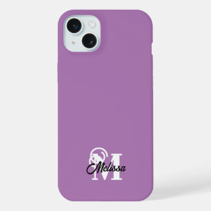 Purple minimaliste monogramed