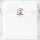 Purple Mixer Bread Bakery Pastry Chef Ronde Sticker (Tas)