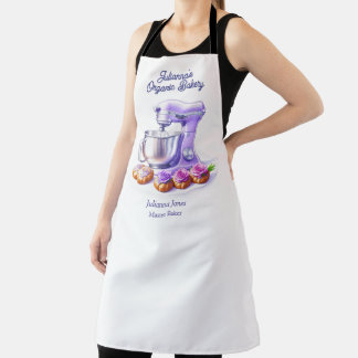 Purple Mixer Bread Bakery Pastry Chef  Schort