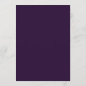 Purple Moderne Mariage de verdure Tableau Cartes d (Dos)