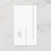 Purple Moderne Simple Nettoyer Plaque Carte (Devant)