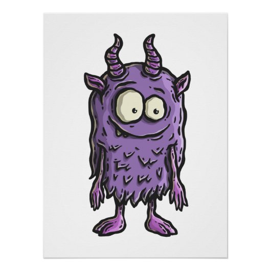 Purple Monster Perfect Poster (Voorkant)