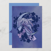 Purple Moon Goddess Wiccan Triple Moon Symbol  Kaart (Voorkant / Achterkant)