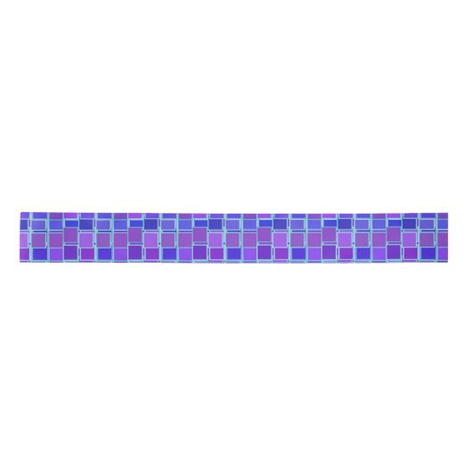 Purple Mosaic Squares Tile Pattern Lint (Voorkant)