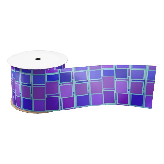 Purple Mosaic Squares Tile Pattern Lint (Spoel)