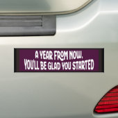 Purple Motivational Random Acts of Kindness  Bumpersticker (Op auto)