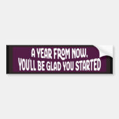 Purple Motivational Random Acts of Kindness Bumpersticker (Voorkant)