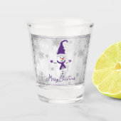 Purple mou Snowman Verre de tir (Devant)