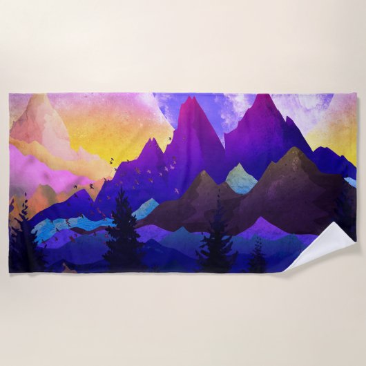 Purple mountains strandlaken (Voorkant)