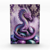 Purple Mystic Dragon Gothic Fotoblokken (Voorkant)