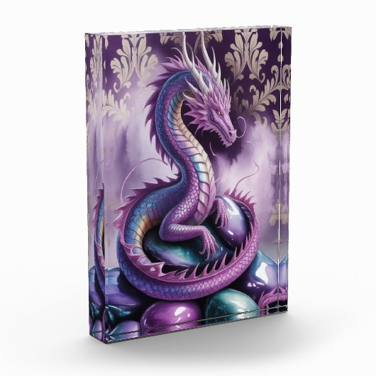 Purple Mystic Dragon Gothic Fotoblokken (Links)