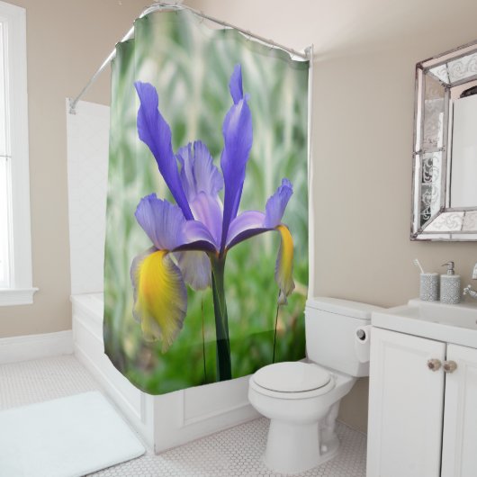Purple N Gold Iris II rideau de douche (En situation)