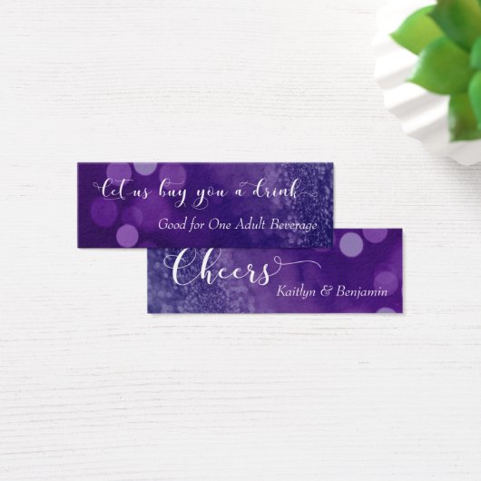 Purple Navy Ombre Parties scintillant Bokeh Mini B (Bureau)