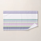 Purple, Neptune, sea green, and Lavender stripes Bad Handdoek (Handdoek)