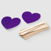 Purple Noise-Effect Heart Paddle Fan – Customize Handwaaier (Niet-gemonteerd)