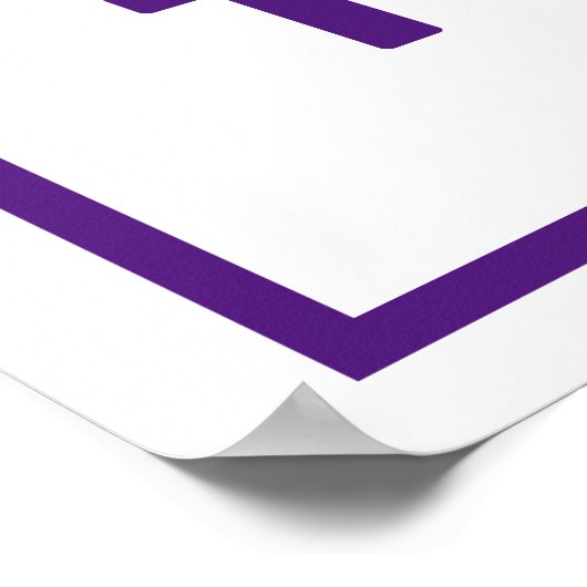 Purple numéro treize Poster (Coin)